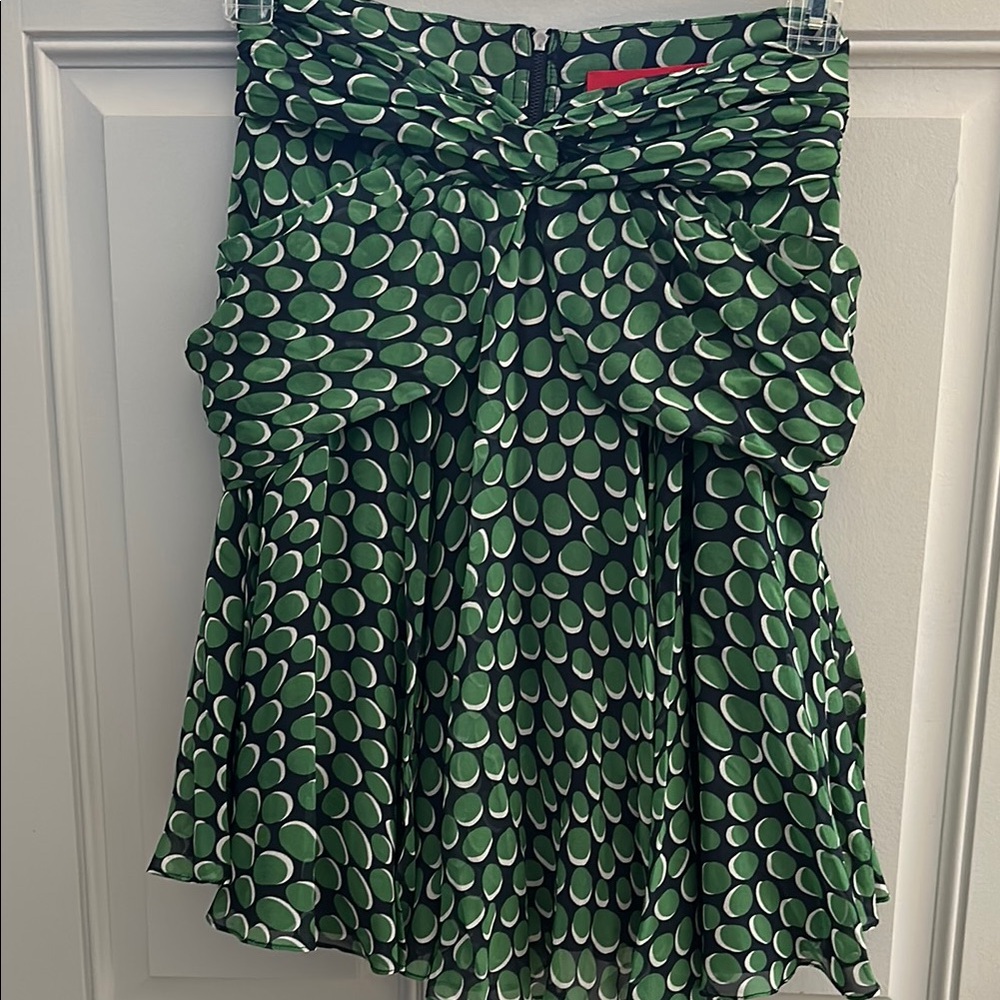 Green Polka Dot Skirt.  Zac Posen. Size 2